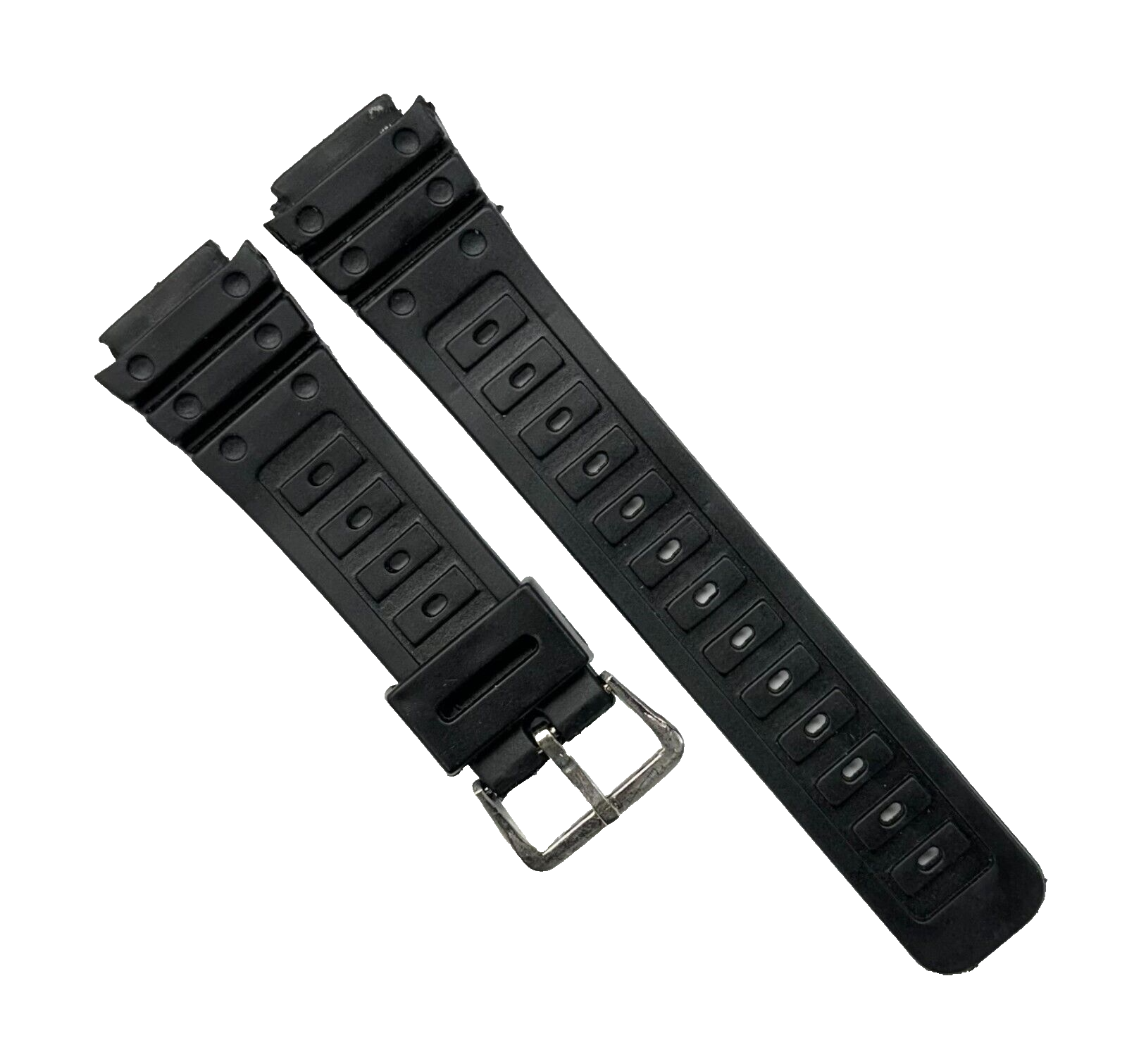 Lot Of 6, 18MM PVC Plastic Classic Black Watch Band fit Casio G-Shock