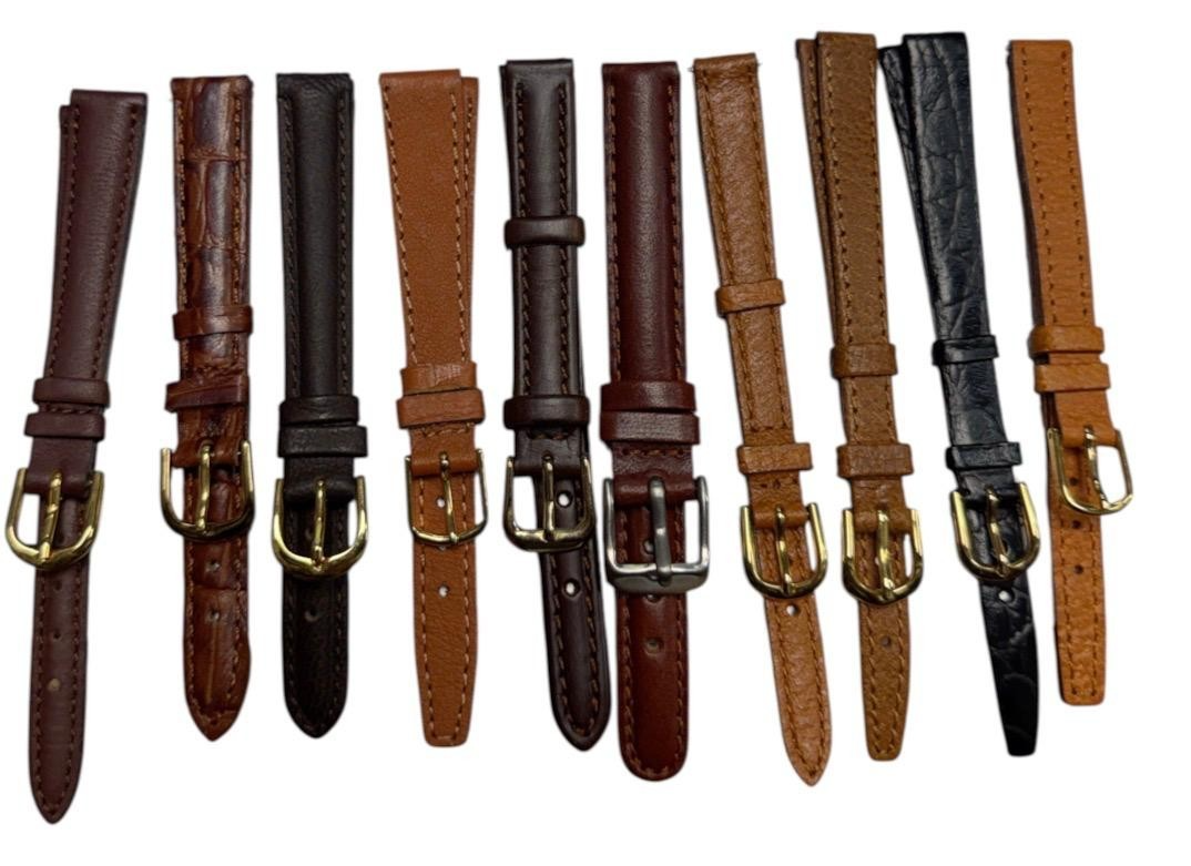 LOT OF 10 WATCH BANDS MIX SIZE STYLE AND COLORS 10/11/12/13MM (4)