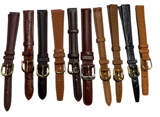 LOT OF 10 WATCH BANDS MIX SIZE STYLE AND COLORS 10/11/12/13MM (4)