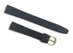 Genuine Leather Watch Strap Band Black - 14mm -MT14