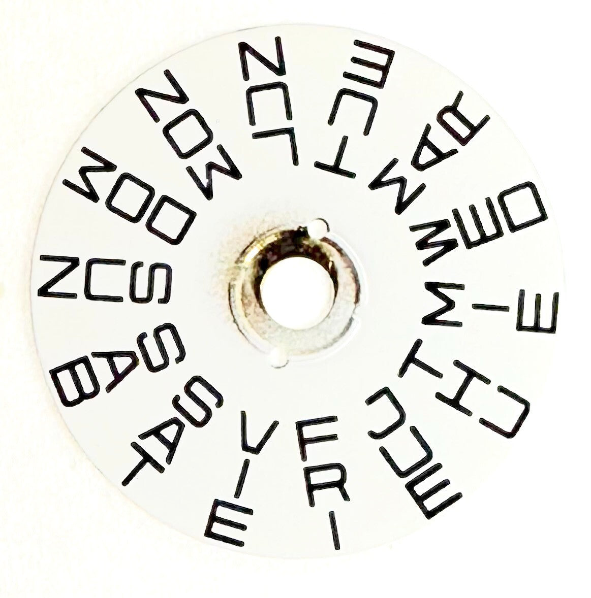 DAY INDICATOR DISC  @ 6 Movement Fit ETA 2824/2836 Watch Part