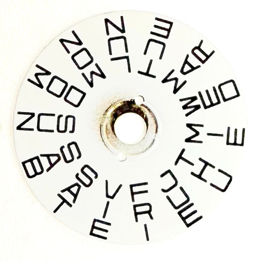 DAY INDICATOR DISC  @ 6 Movement Fit ETA 2824/2836 Watch Part