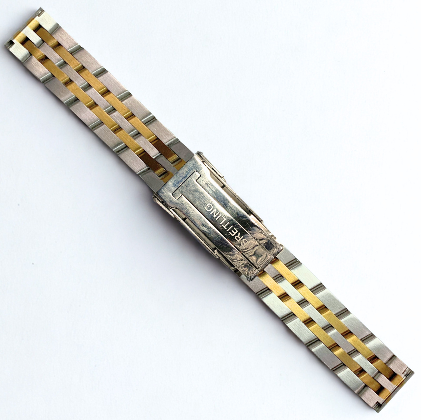 Breitling Callistino Two-Tone Metal Watch Band – 18mm & 24mm | Straight End Link