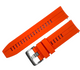 22 MM Rubber Silicone Sports Watch Band Quick Release Pin Orange Color