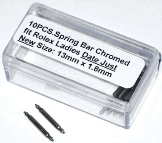 10 Spring Bars ROLEX Date just  New Length 13mm, Thick 1.8mm Rolex Part