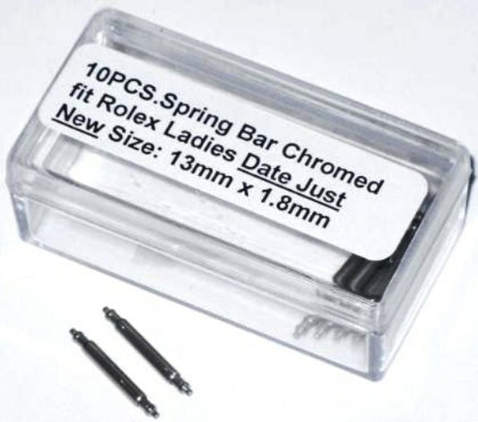 10 Spring Bars ROLEX Date just  New Length 13mm, Thick 1.8mm Rolex Part