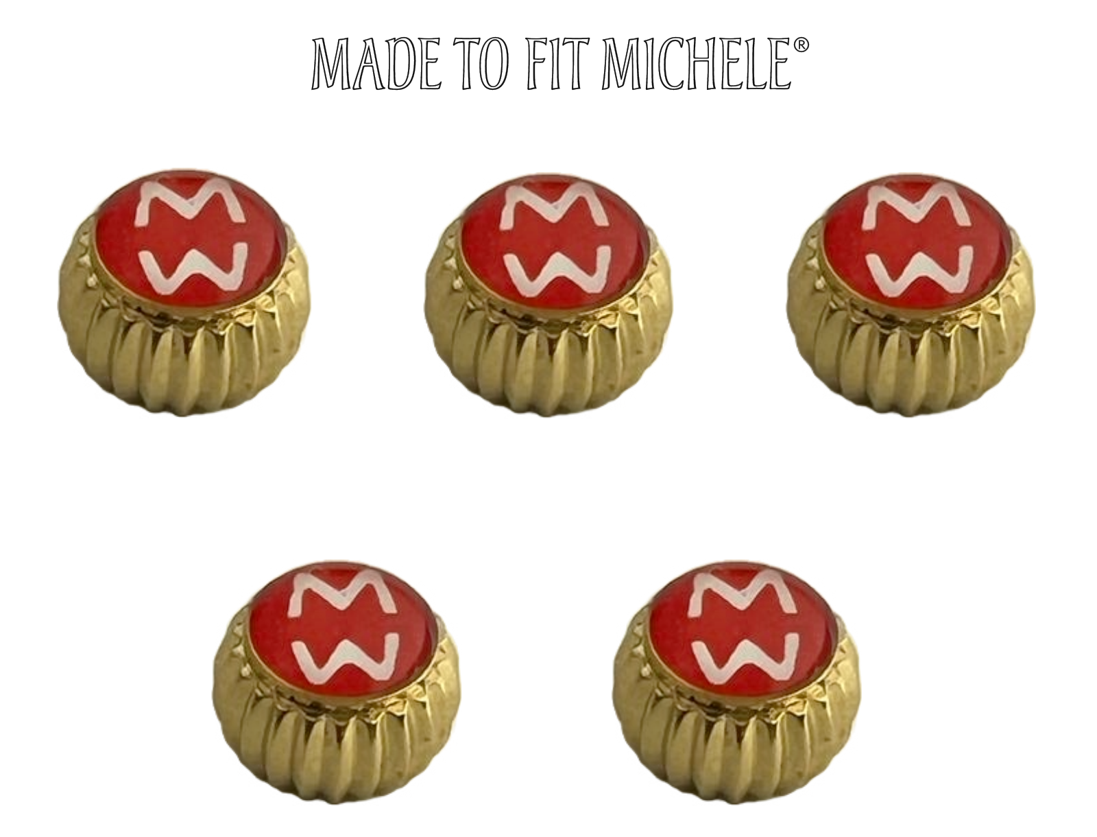 Lot of 5pcs Replicate Brand Watch Crown Size 4.8mm Made to Fit Michele®