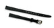 New Hirsch-SADDLE Black Saddle Leather Watch Band 8mm Gold Buckle