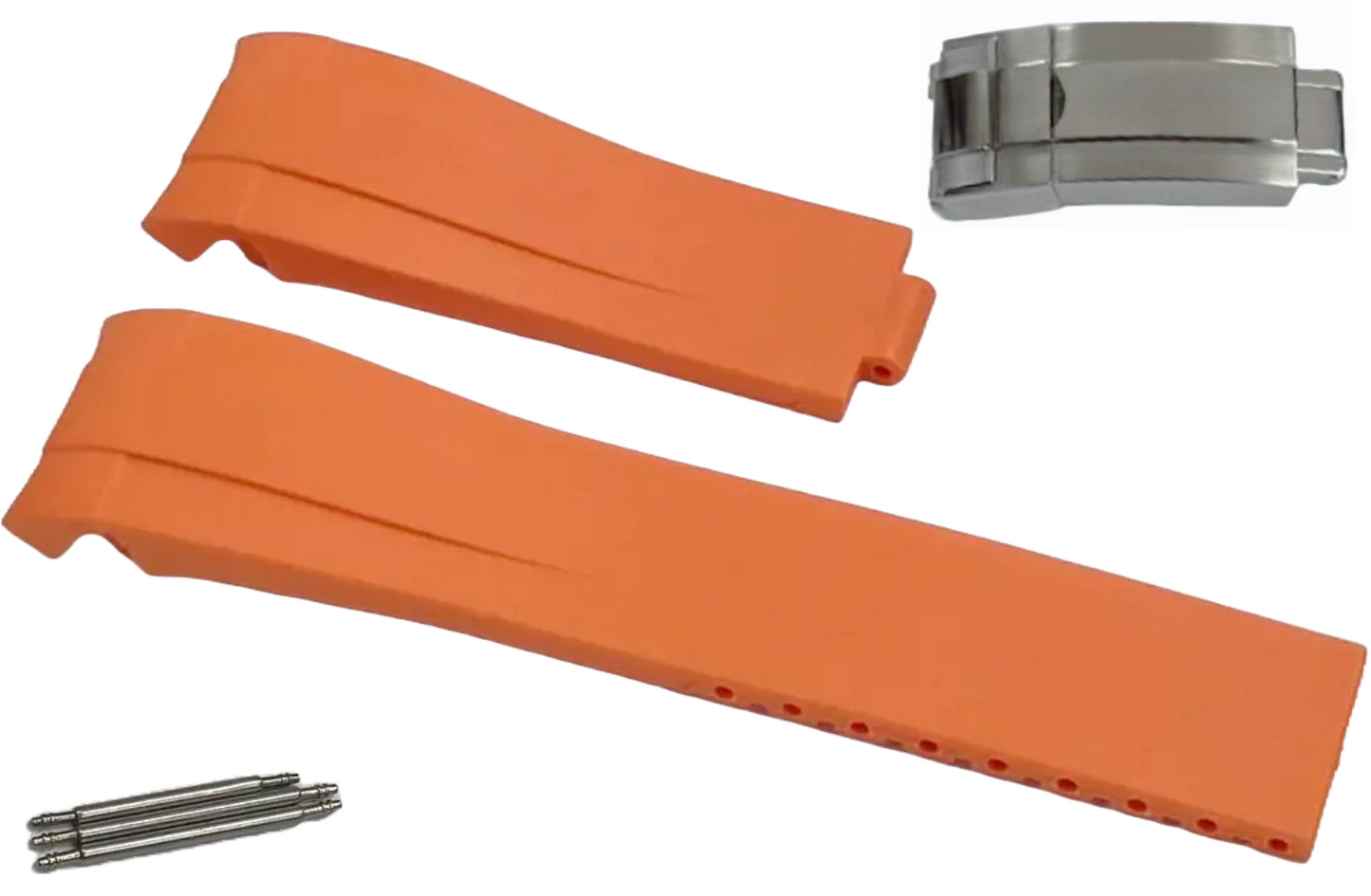 ROLEX ORANGE Watch Band 21MM Fits DateJust SUBMARINER GMT DAYTONA EXPLORER