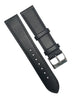 Genuine Leather Black Straight Watch Band Sizes: 14,16,18,20,22mm