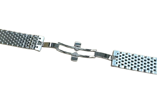 18mm Silver Stainless Steel Watch Strap – Replacement Band for Longines Watches