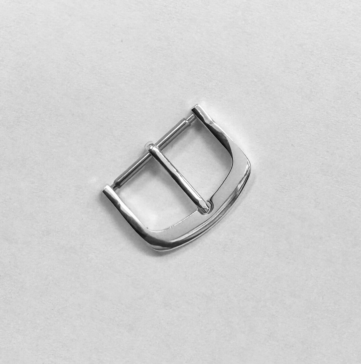 18MM WATCH BUCKLE  FOR Leather & Rubber WATCH BAND STRAP SHINY Silver