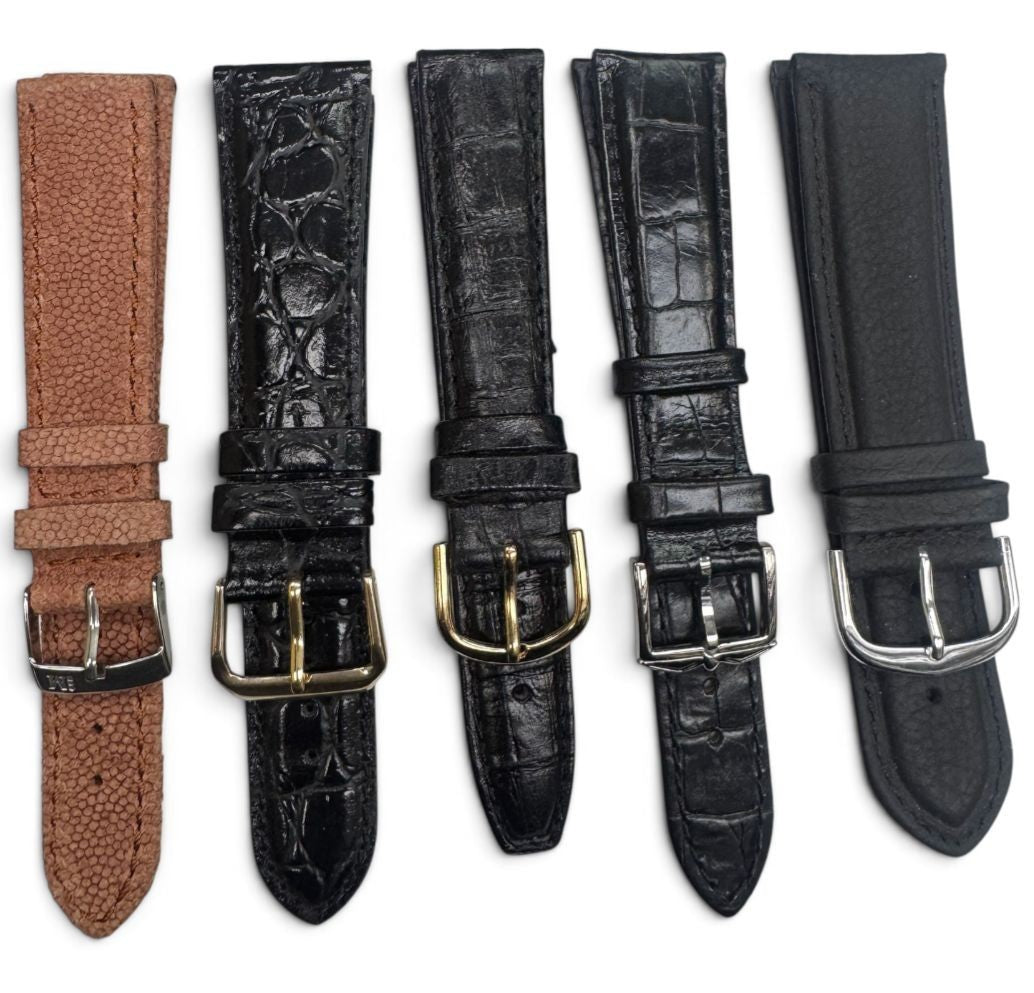 LOT OF 10 WATCH BANDS MIX SIZE STYLE AND COLORS 18MM-26MM