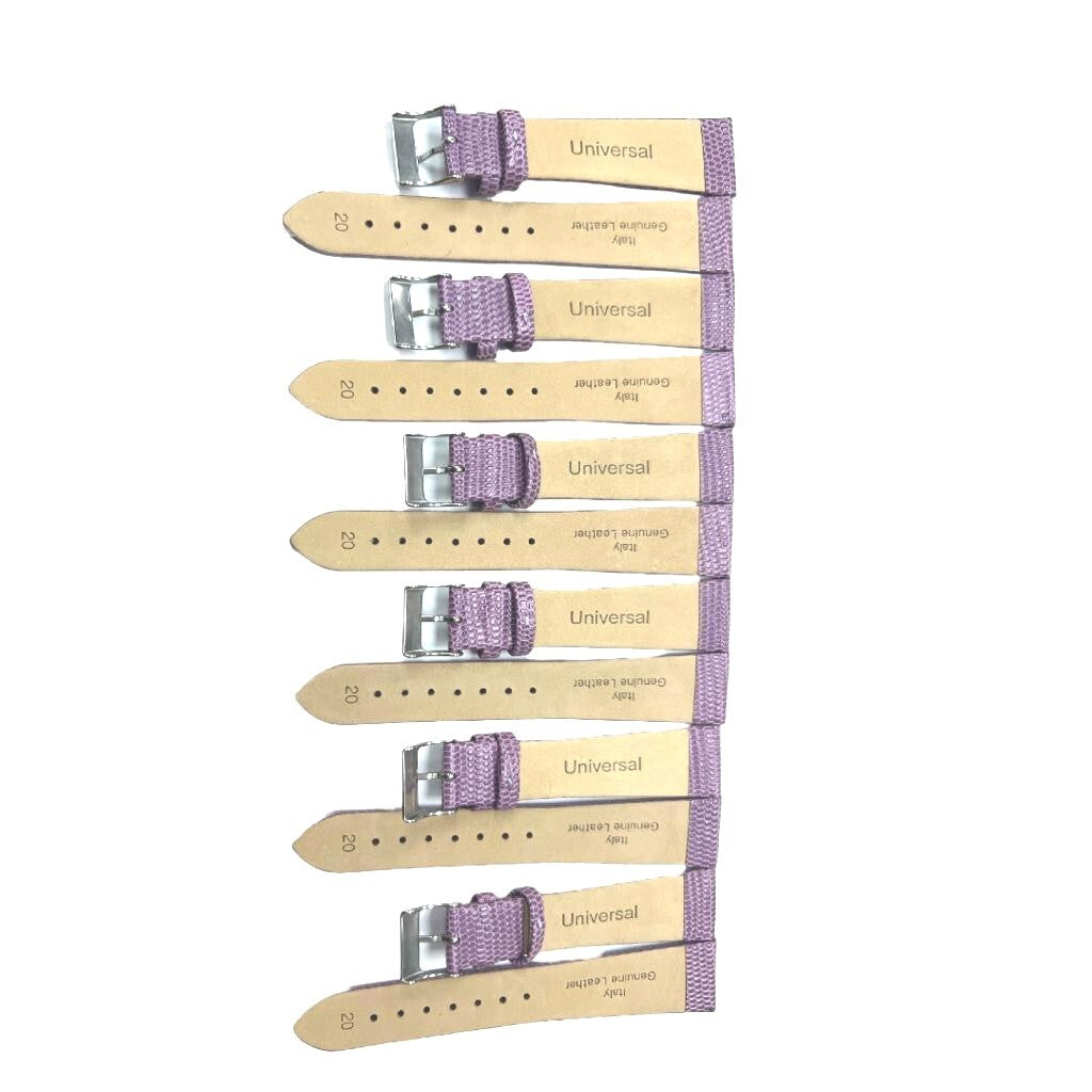 Best Quality Watch Bands Genuine Leather Lizard Grain Flat 12- 24mm