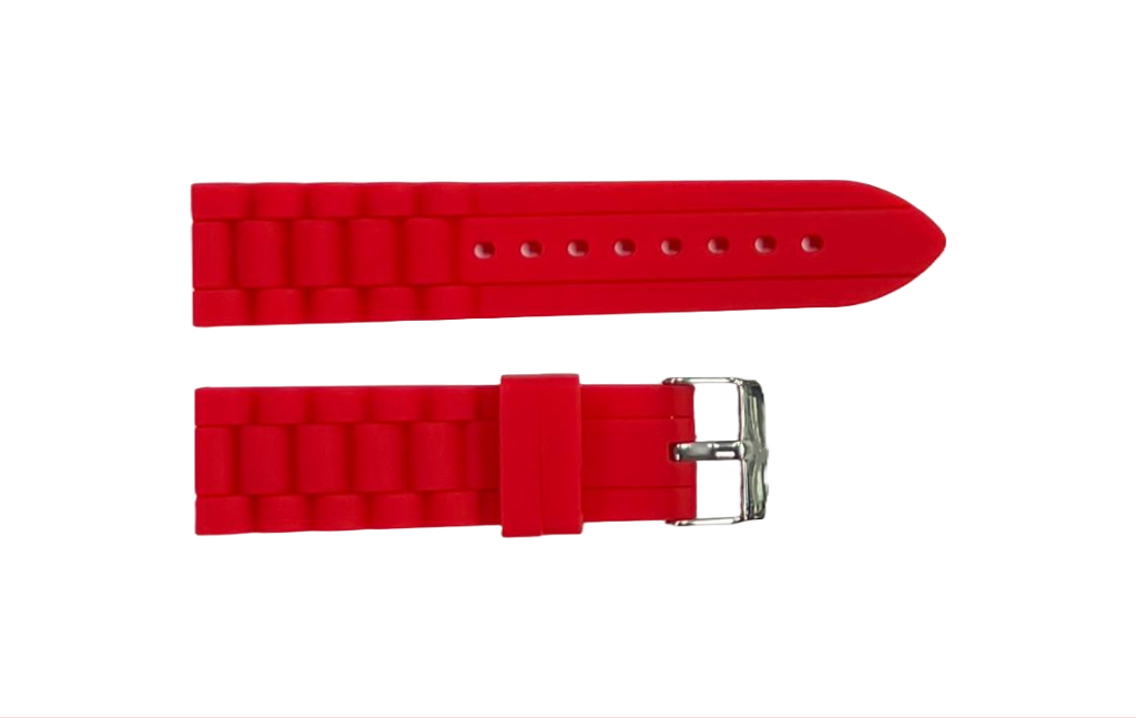 Premium Quality Soft Silicone Rubber Textured Sport Watch Band 22mm-24mm
