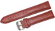 24 MM XXL Plain Red Genuine Leather Watch Band Stitched fit Men Watches
