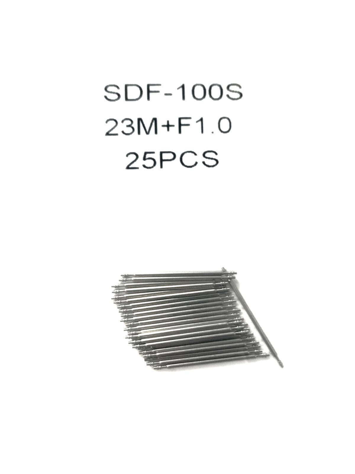 25pcs Stainless Steel Watch Band Spring Bars Strap Link Pin 23mm Thickness 1.0mm