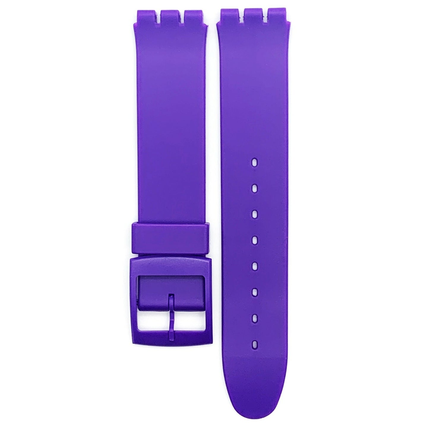 Swatch Watch Band 17 MM Plain Green, Navy Blue, Red, Yellow, Purple, Blue, Black