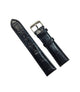 Watch Band Black Genuine Leather Alligator Grains  Padded 18 MM  Best Quality