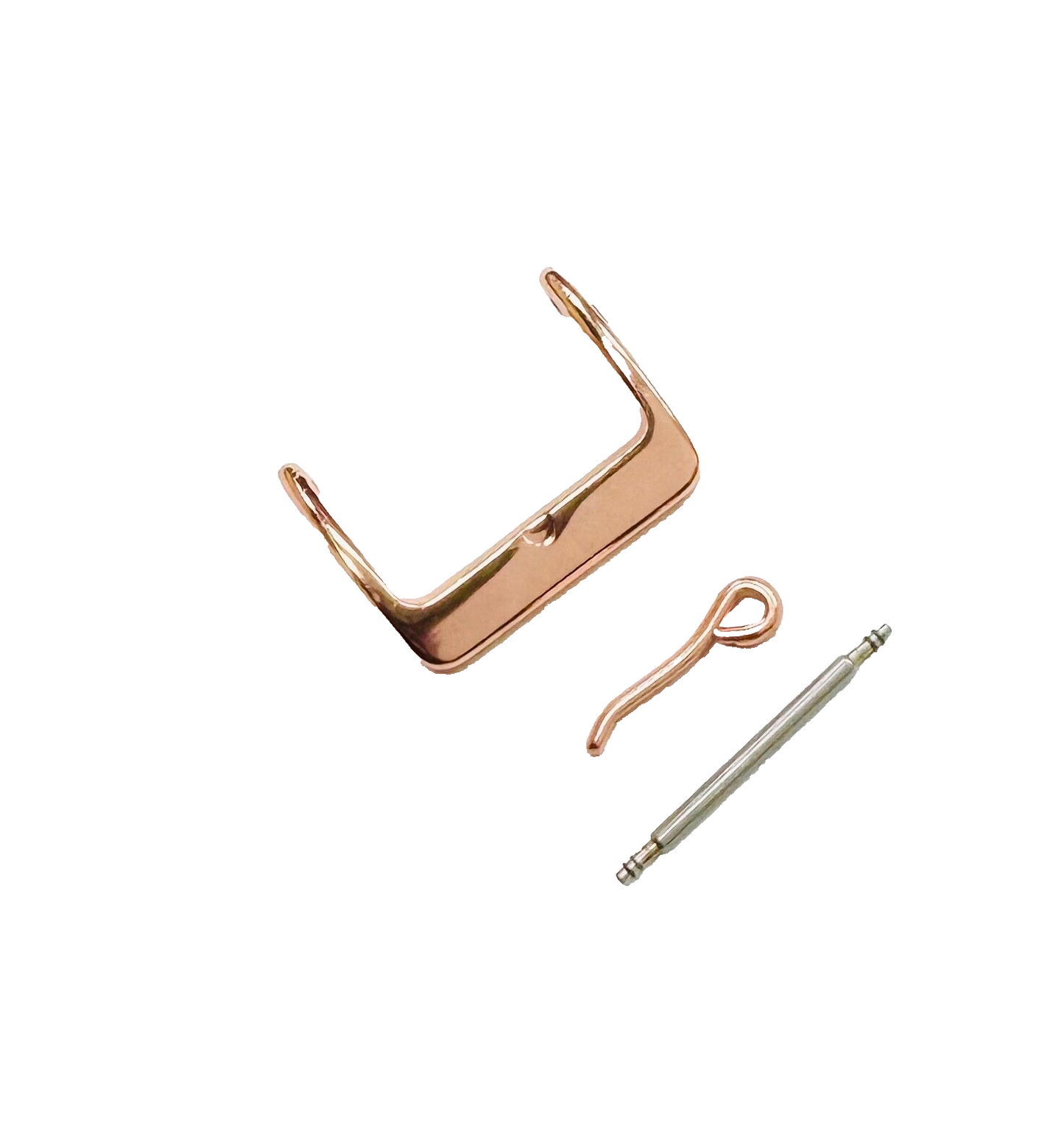 20MM Rose Gold WATCH BUCKLE  FOR LEATHER & RUBBER WATCH BAND STRAP SHINY GOLD