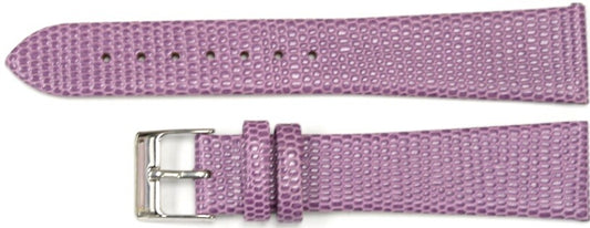 Watch Band Genuine Leather Purple  Lizard Grain Flat 22*18MM Excellent Quality