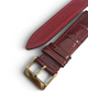 20mm Burgundy Designer Alligator calf skin Leather Watch Strap Band