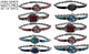 10pcs Set Women's Fashion Steel Band A08 Quartz Multi-Color Watch Bracelet