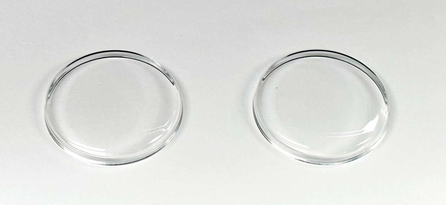Assortment Watch Plastic Crystals, 250pcs, High Dome Size 36.2mm to 41.0mm