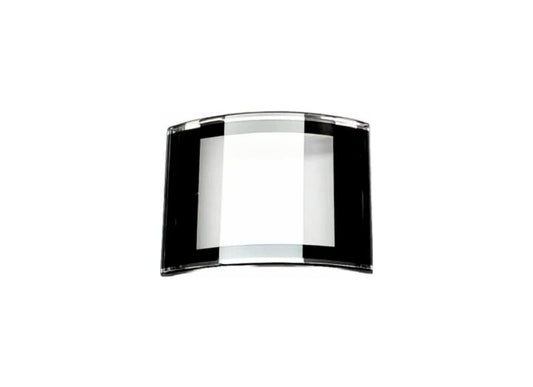 Sapphire Crystal Rado Sharp Edges Black Trim w/Silver lines(24.8×19.0)mm