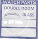 Watch Mineral German Crystal Double Dome 23.0mm-27.5mm Thickness 1.0mm