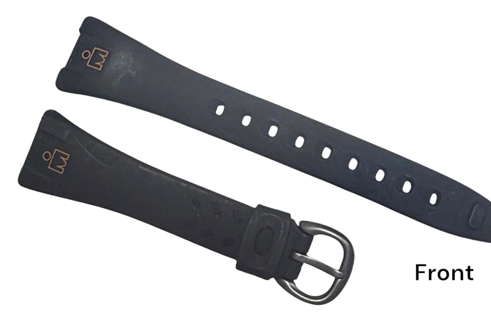 13MM RUBBER WATCH BAND BLACK COLOR DESIGN