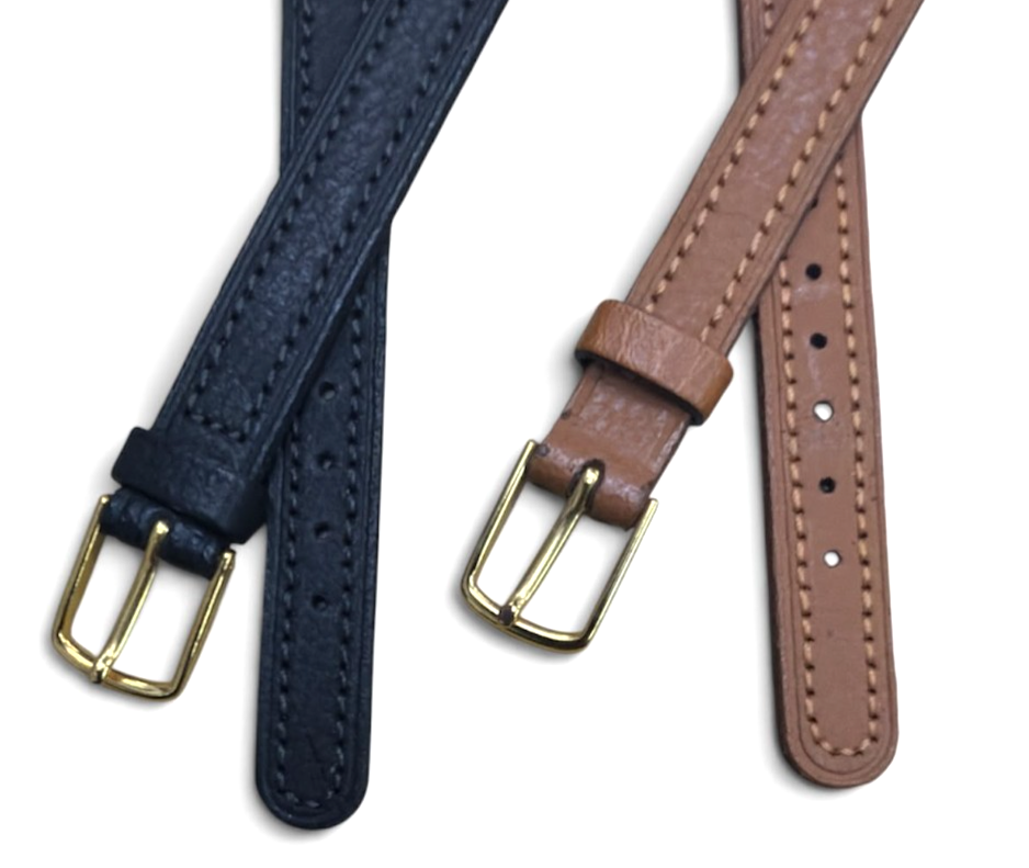 Quality Vintage Genuine Leather Watch Band 10 mm black and brown