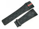 26mm I-Gucci 114-2 Genuine OEM Replacement Black Rubber Band Gucci YA114207 NEW