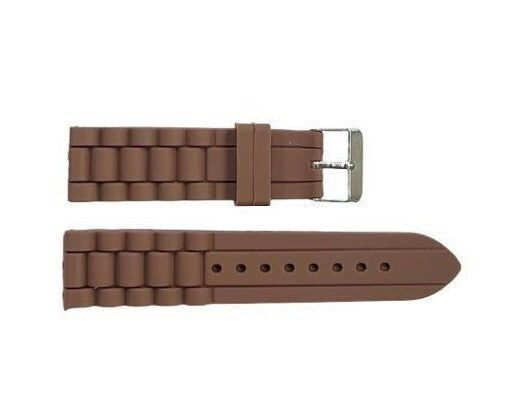 Premium Quality Soft Silicone Rubber Textured Sport Watch Band 18mm & 22mm