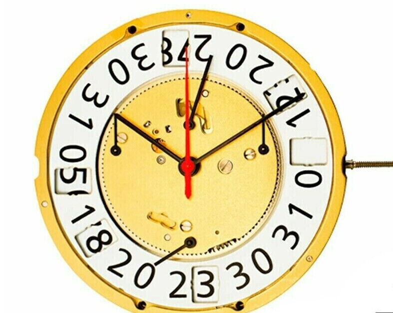 Ronda 8040N Quartz Chronograph Movement, 3 Hands Date at 6, Retrograde