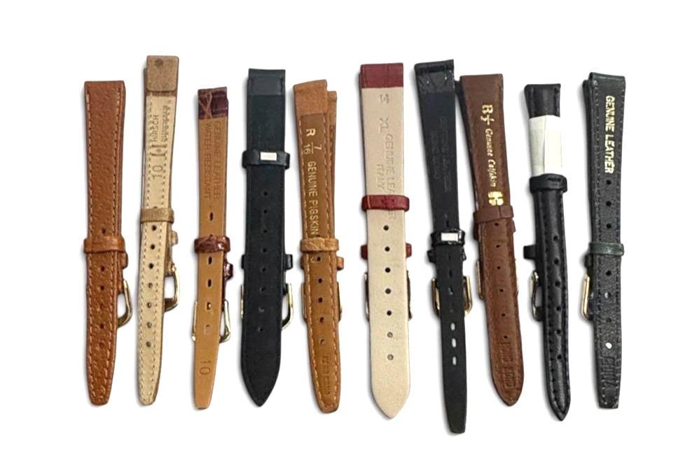 LOT OF 10 WATCH BANDS MIX SIZE STYLE AND COLORS 10/11/12/13MM (2)