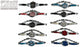 10pcs Set Women's Fashion Steel Band A02 Quartz Watch Multi-Color Bracelet