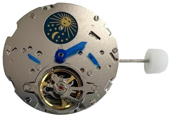 Multi-Function Automatic Watch Movement LB22, 3Hands, 3Eyes Overall Height 8.7mm