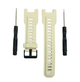 26mm Offwhite Rubber Watch Strap Band w/ Buckle & Tools