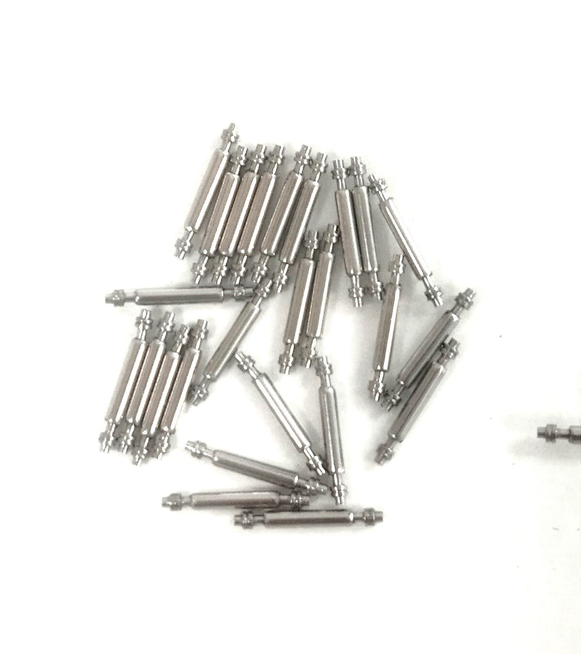 25pcs Stainless Steel Watch Band Spring Bars Strap Link Pins 9mm Thickness 1.0mm