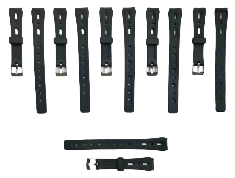PVC Sport Watch Band Strap 14mm Fits Timex, Casio and others