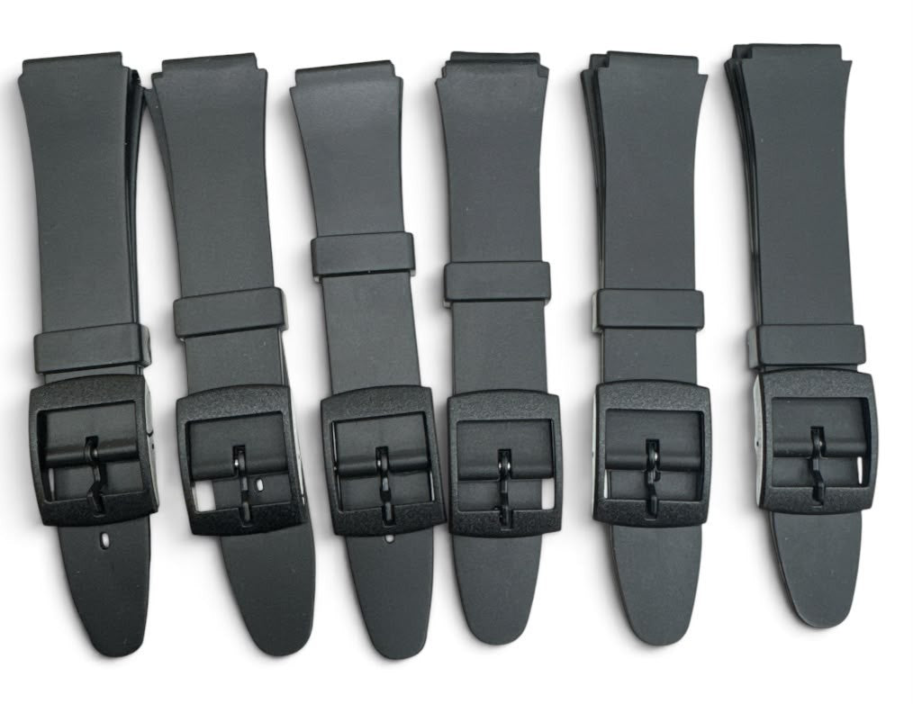 LOT OF 6 Silicone Watch Strap Quick Release 17mm Soft Rubber Band