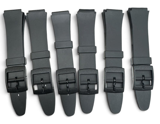 LOT OF 6 Silicone Watch Strap Quick Release 17mm Soft Rubber Band