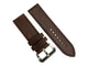 Watch Band Leather Strap Brown fits PANERAI 22mm,24mm,26mm Flat (High Quality)