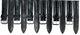 Lot of 6, 22mm Black Genuine Leather Watch Band Alligator Grains Padded