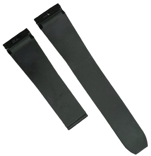 21mm Black Silicone Rubber Watch Band Strap for Cartier | Sport Style