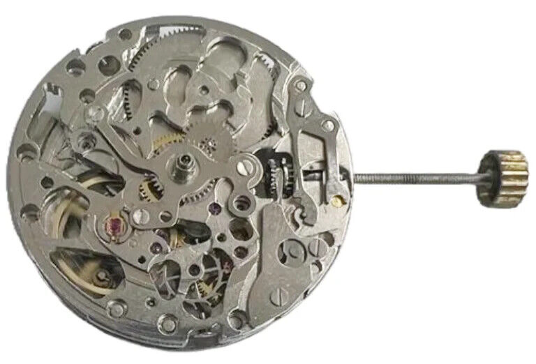 Chinese Automatic Watch Movement 8N24, 3 Hands Overall Height 7.8mm