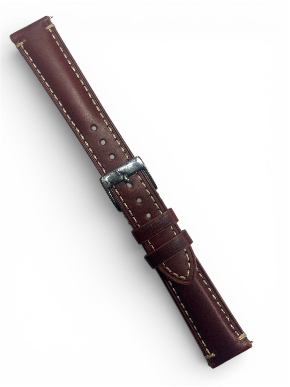 Genuine Calf Leather Brown Watch Band with quick release pin 22 * 18 MM