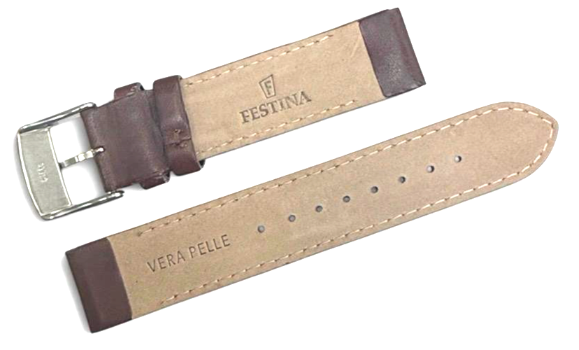 Festina Watch Vera Pelle Brown Watch genuine Leather Band