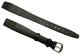 13mm  Black Genuine Leather Open Ended Ladies Watch Band
